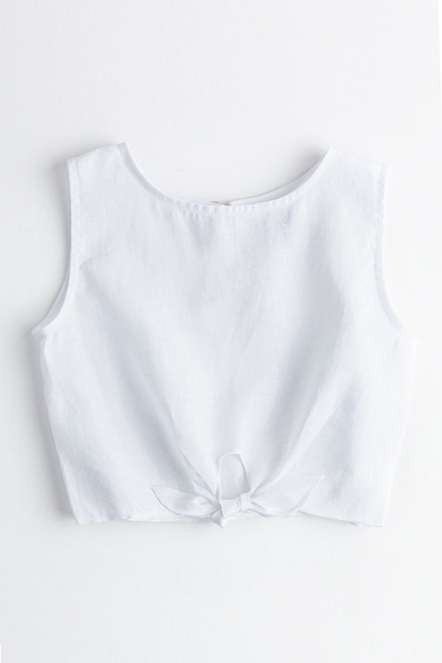 Laced Corfu Blouse White