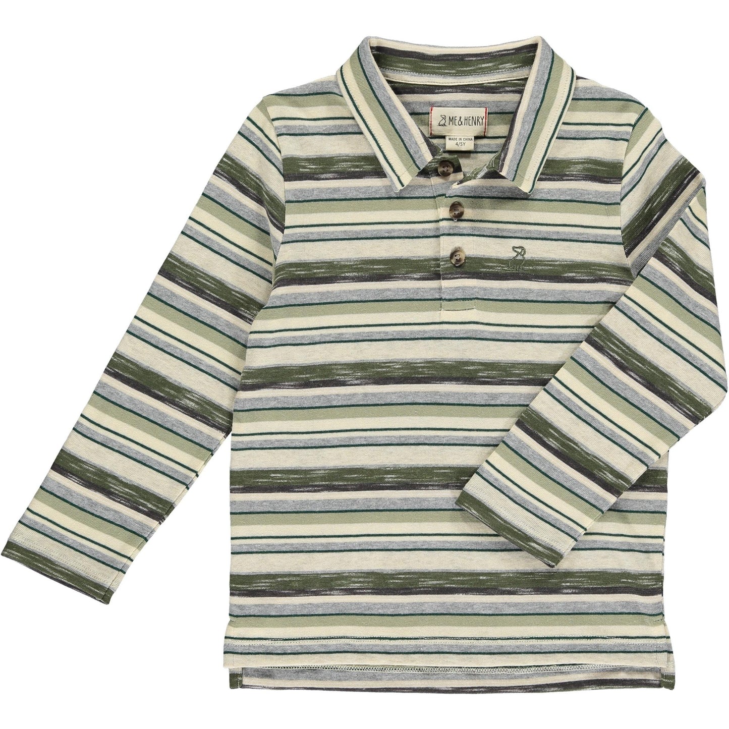 Sage & Cream Polo Shirt