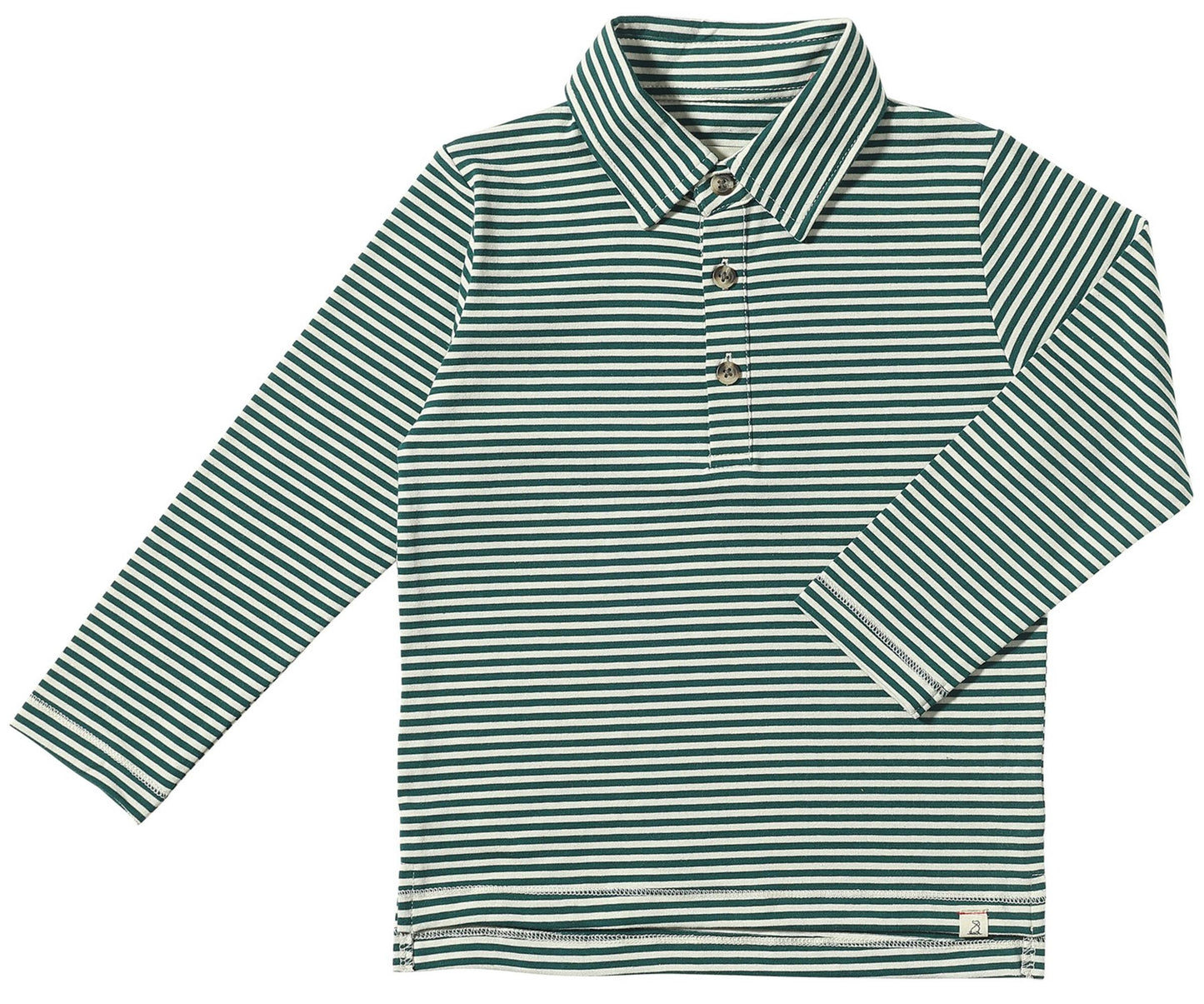 Dark Green Stripes Polo Shirt