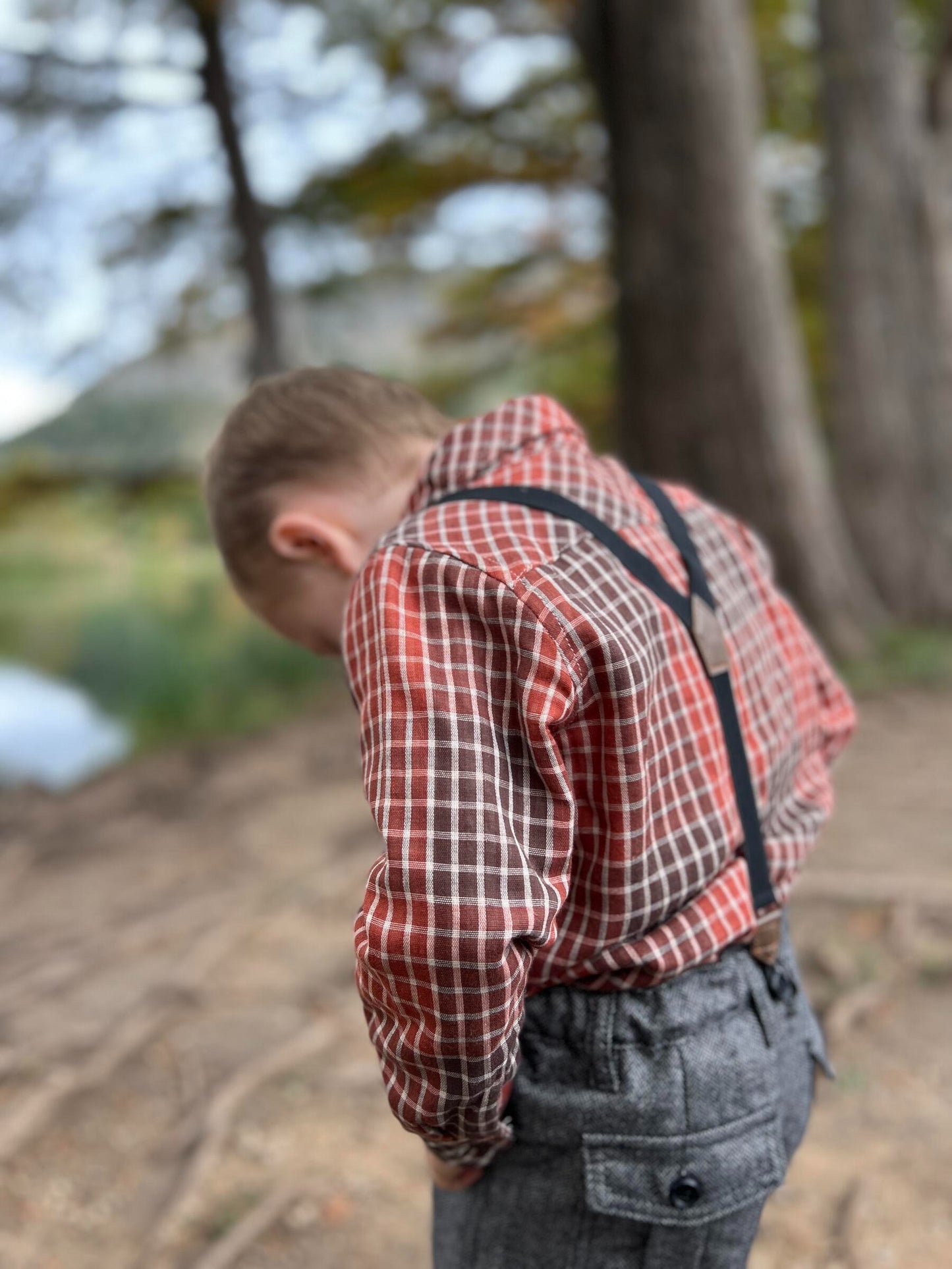 Rust Plaid Atwood Woven Shirt