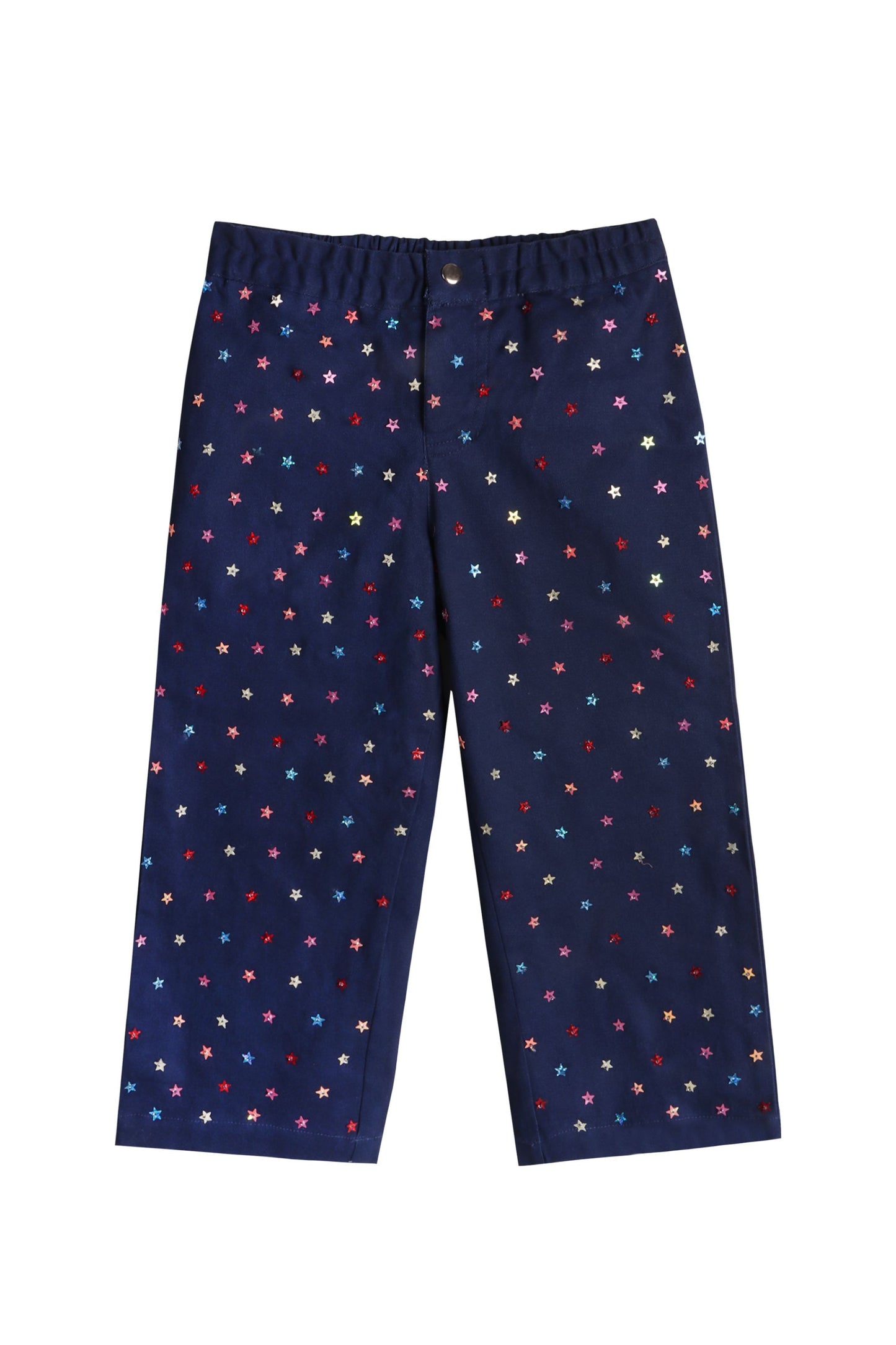 Navy Twinkle Stars Denim Pants