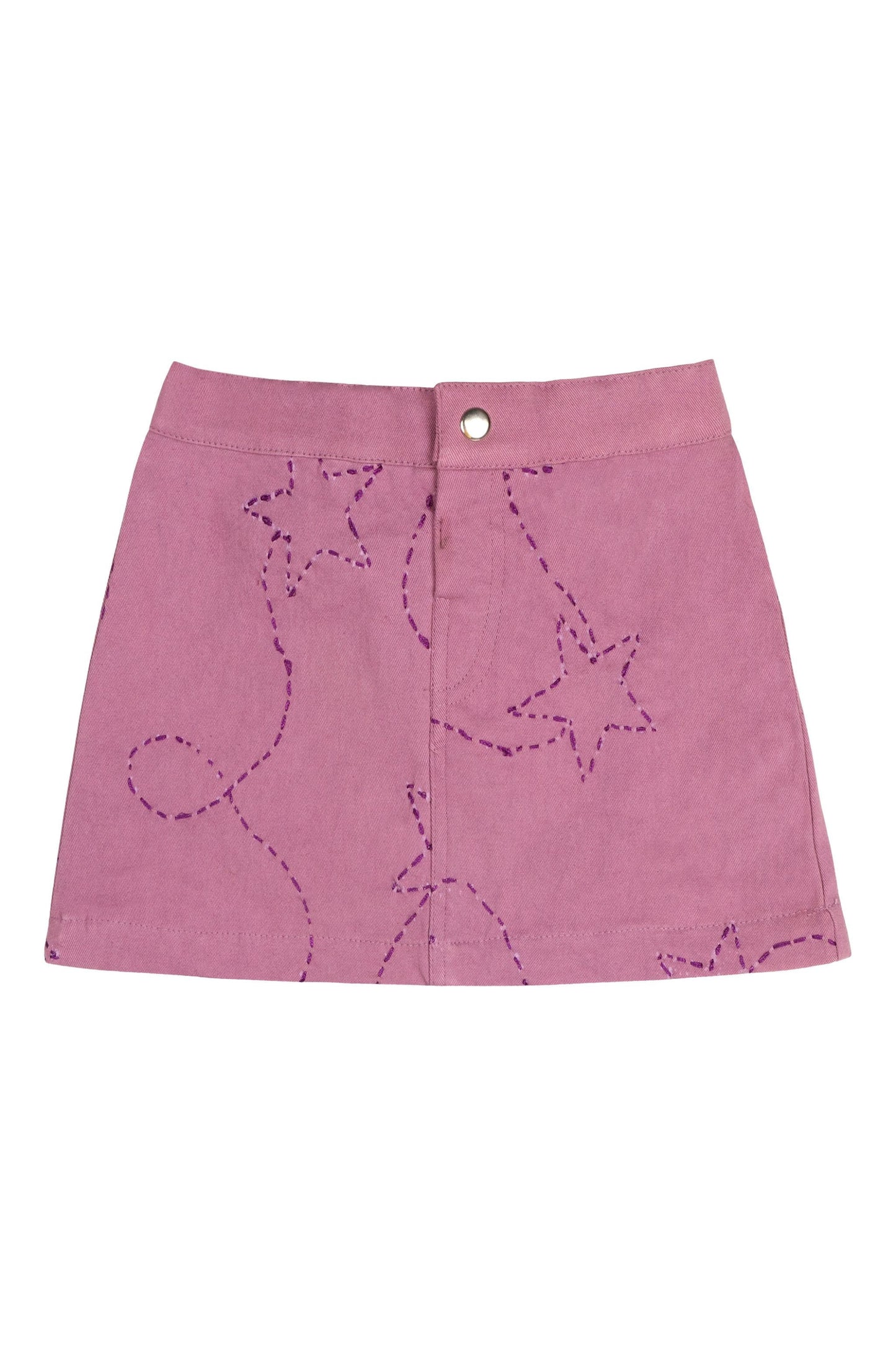 Purple Twinkle Stars Denim Skort