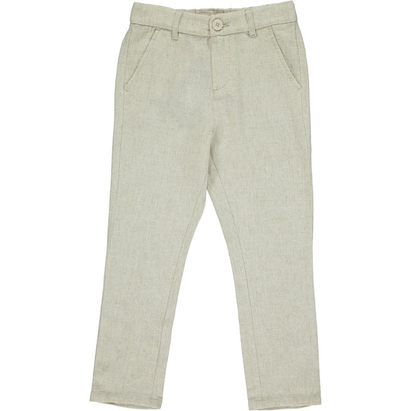 CREAM WOVEN PANTS