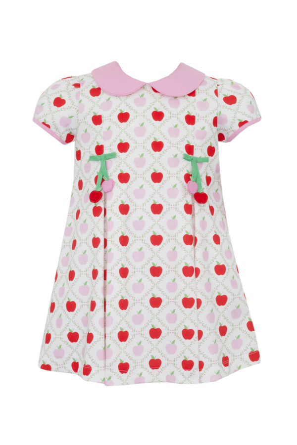 APPLE KNIT PRINT -  PINK AND RED PRINT