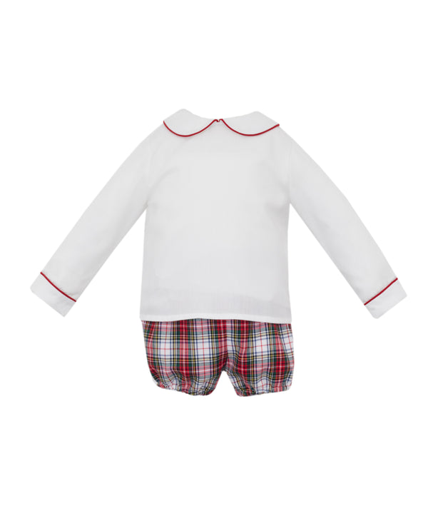 TARTAN PLAID - BOY S DIAPER SET