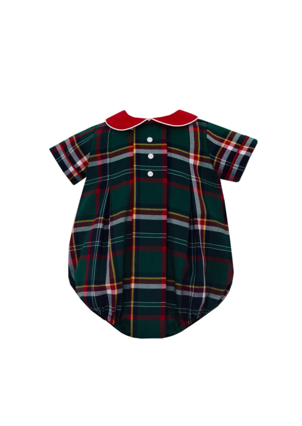 GREEN & RED PLAID - BOYS SHORT