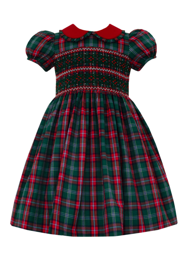 MADISON - GREEN & RED PLAID DRESS