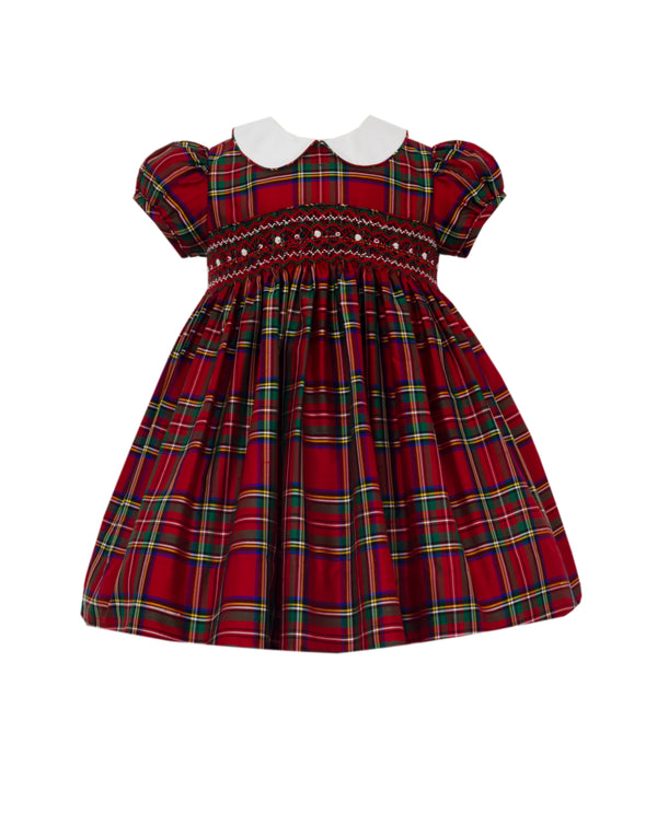 TIFANNY - RED HOLIDAY PLAID SILK FLOAT