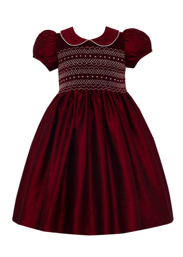 JULIETTE - BURGUNDY SILK DRESS