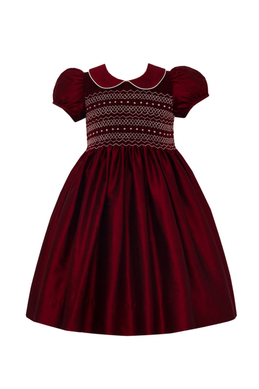 Juliette - Burgundy Silk Dress