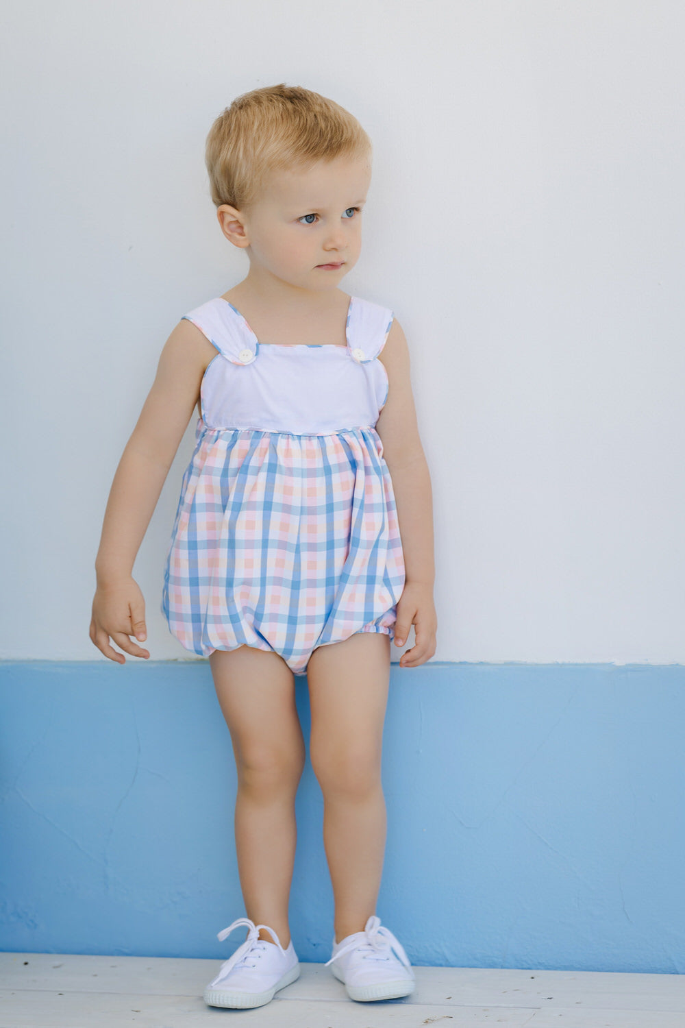 Peonies Boy Romper