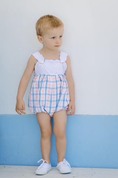 Peonies Boy Romper