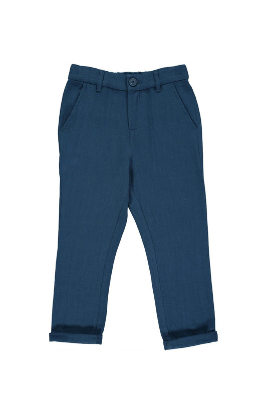 Blue Woven Pants Charles