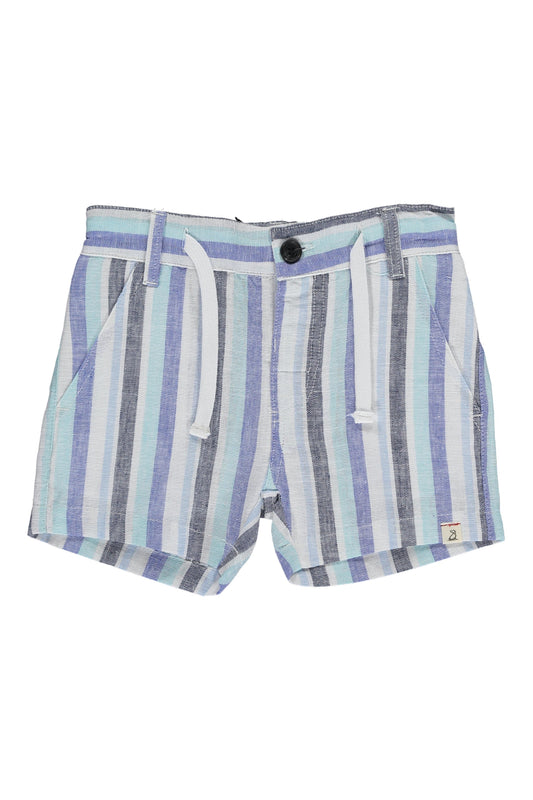 Blue Striped Shorts