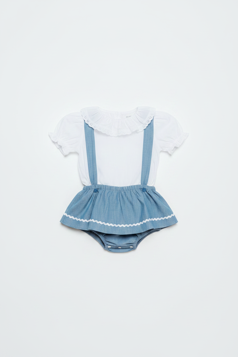 Pelele Tapeta Raya Azul