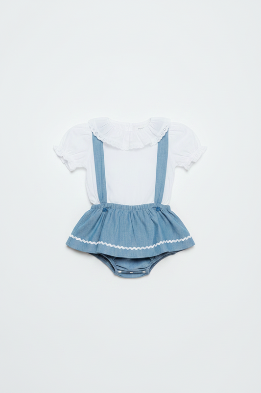Pelele Tapeta Raya Azul