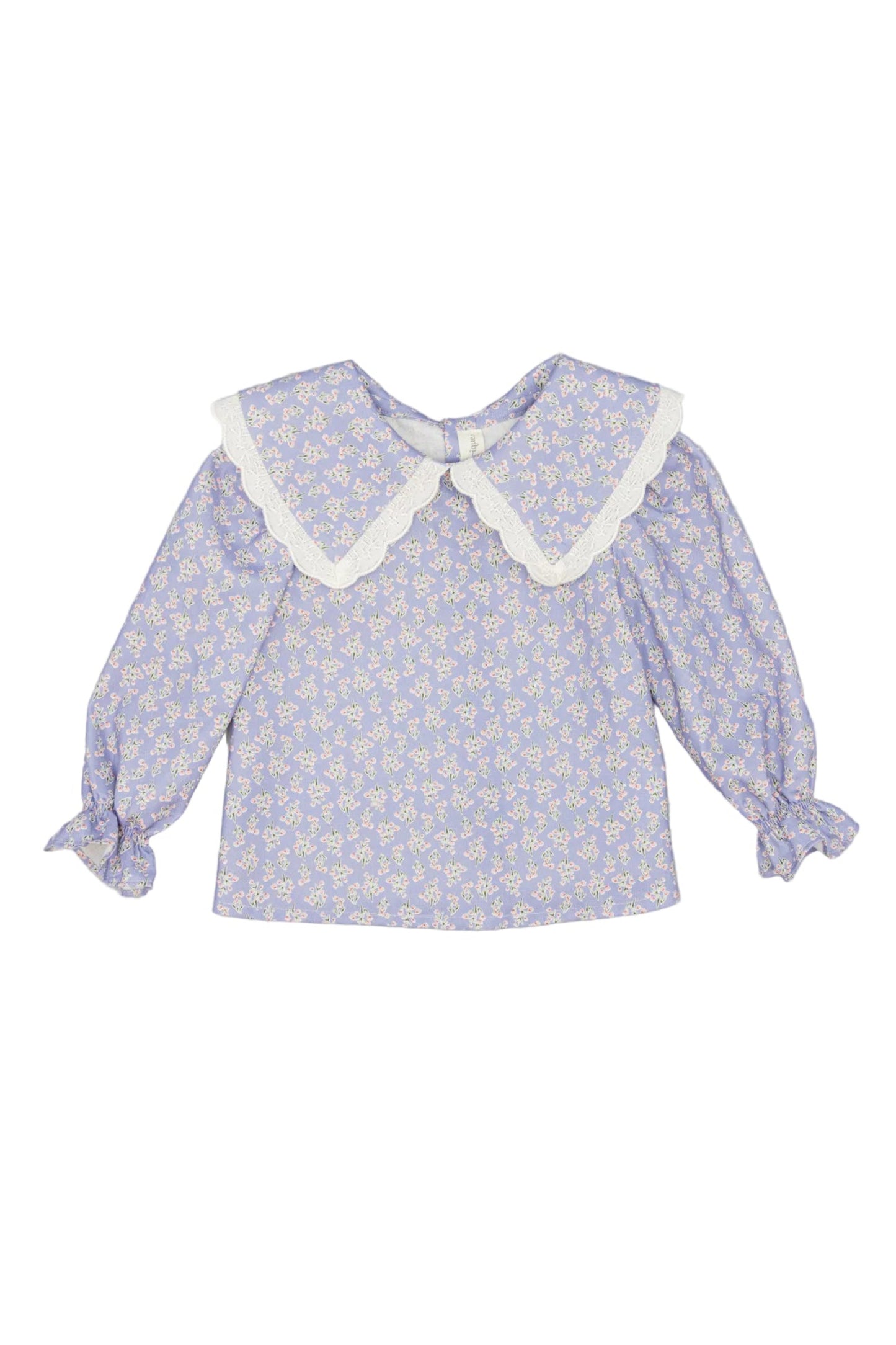 Camisa Lila De Viella Estampada Floral