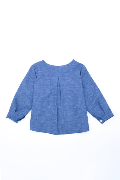 Camiseta Tapeta Lino Azul