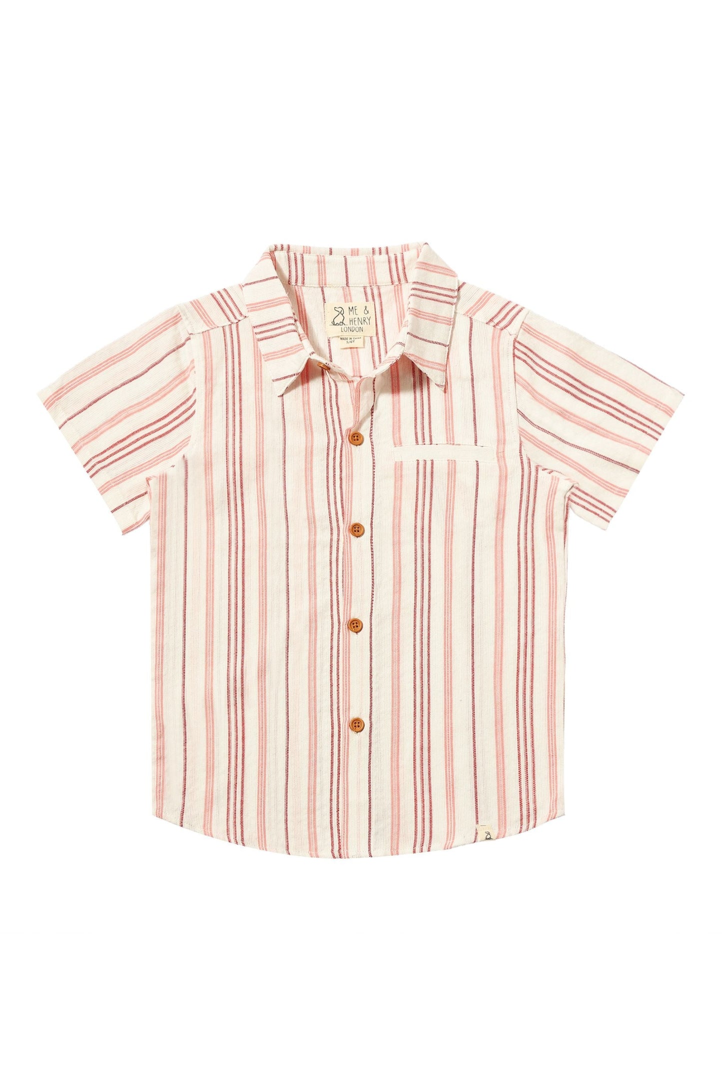 Coral/White Stripe