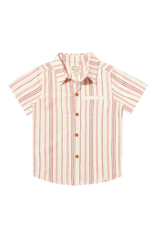 Coral/White Stripe
