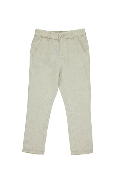 Cream Woven Pants