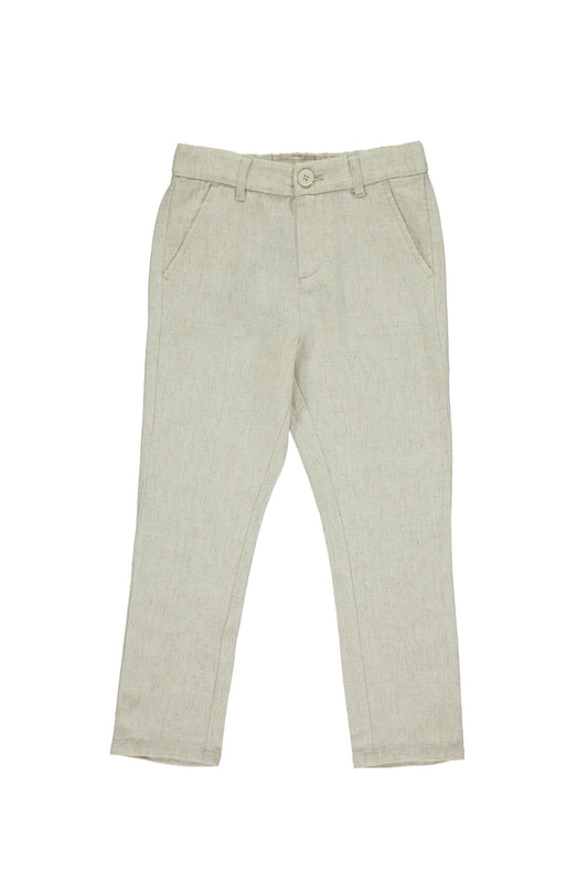 Cream Woven Pants