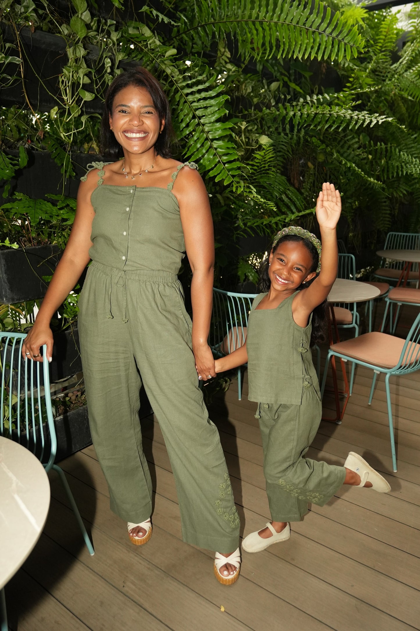 Mini Me Green Garden Bloom Set W Strappy Top