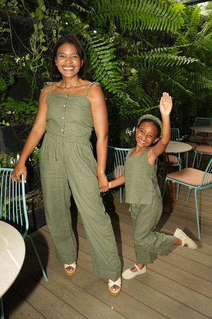 Mini Me Green Garden Bloom Set W Strappy Top