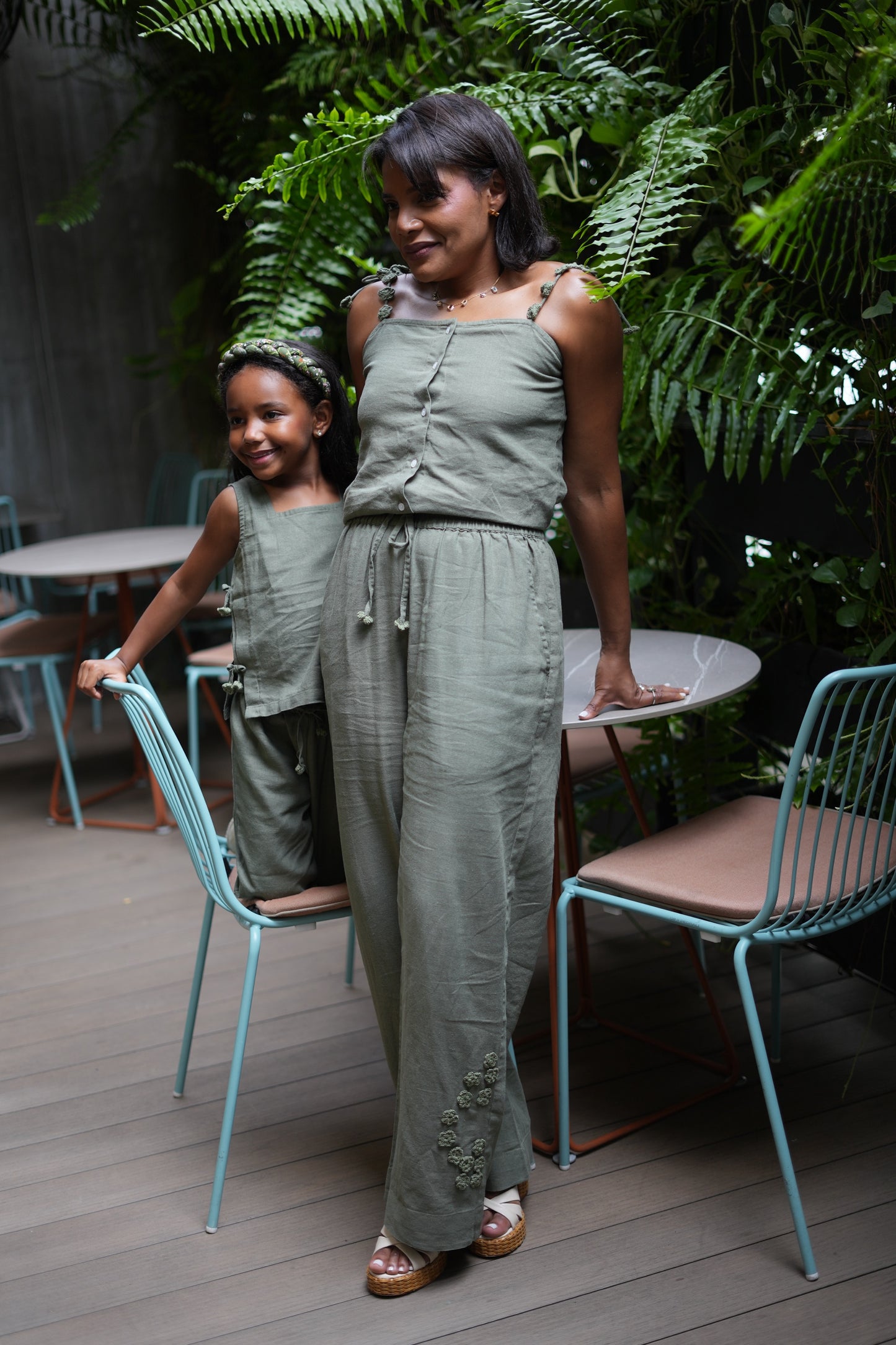 Mini Me Green Garden Bloom Set W Strappy Top