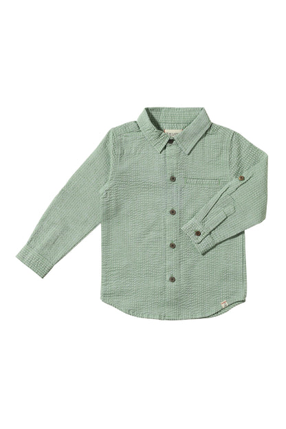 Green Seersucker Atwood Woven Shirt