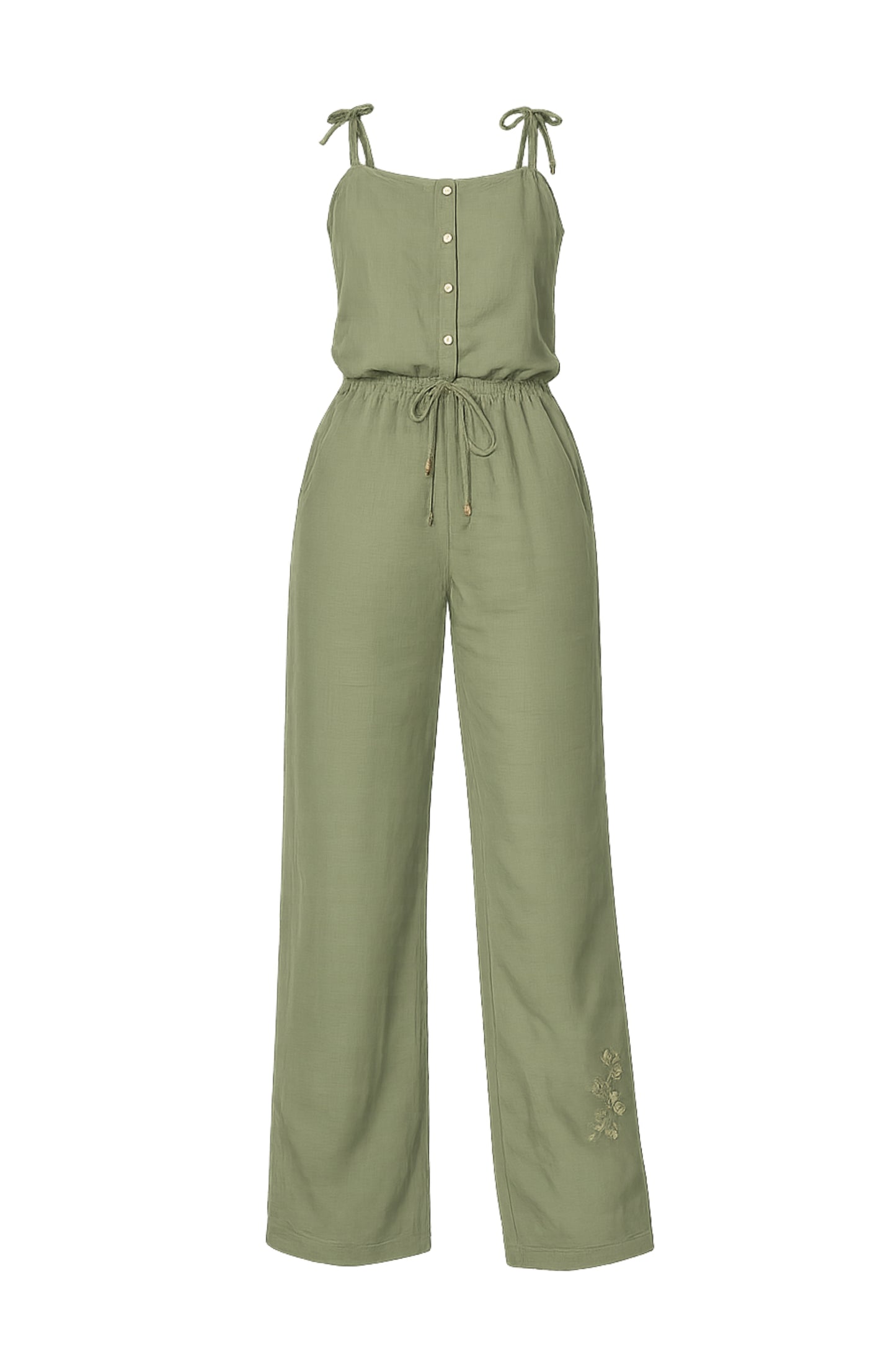 Green Garden Bloom Set with Strappy Top