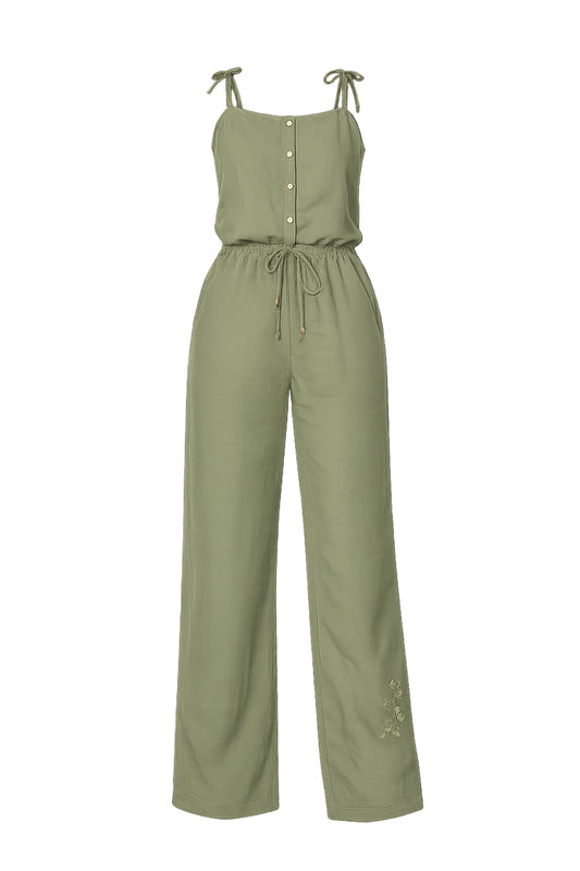 Green Garden Bloom Set W Strappy Top