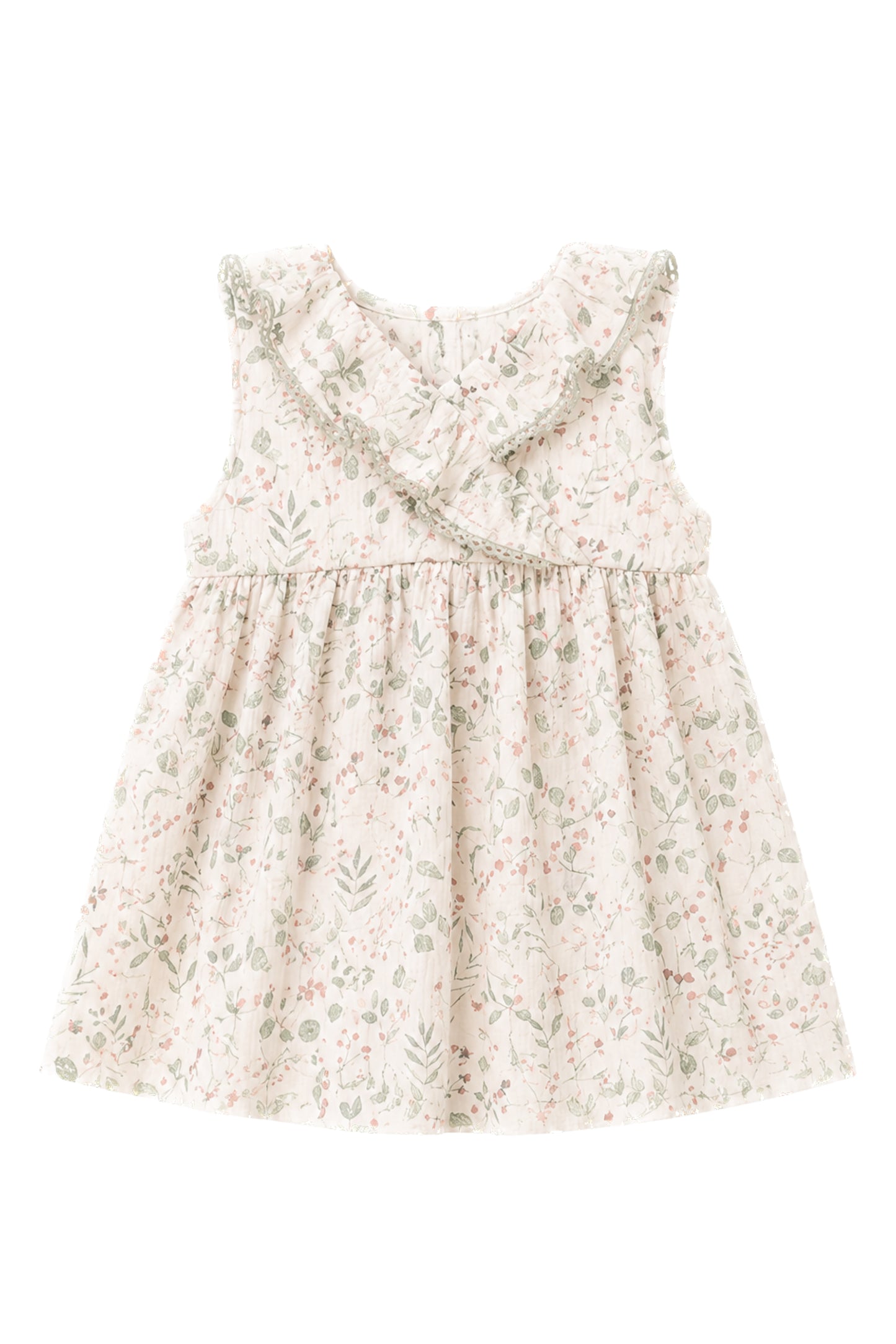 Green Leaf Organza Dress