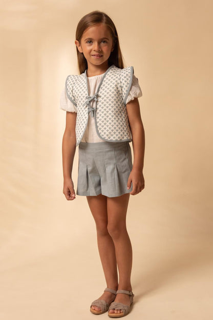 White Pique Blouse
