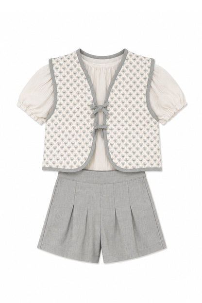 White Pique Blouse