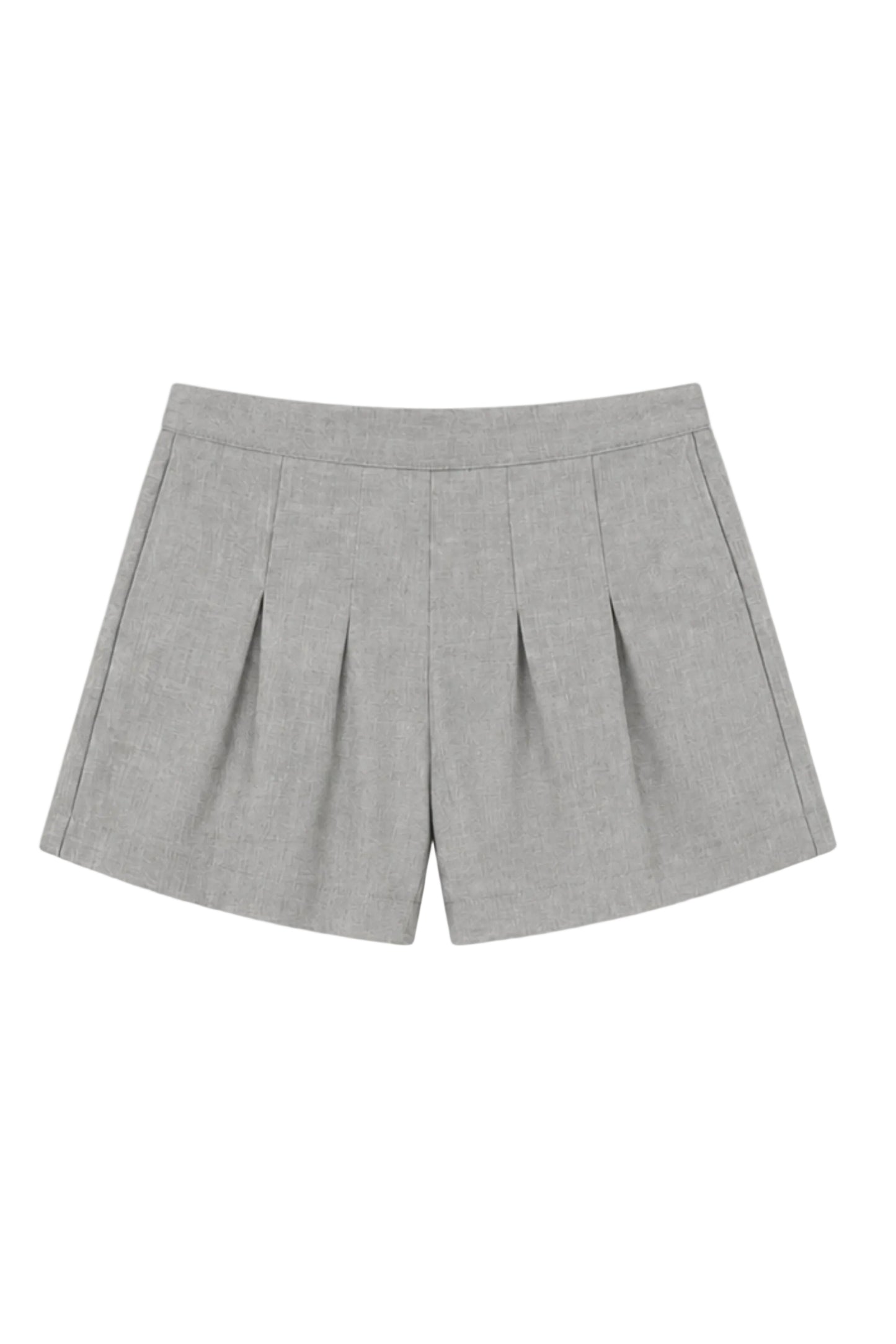 Green Linen Shorts