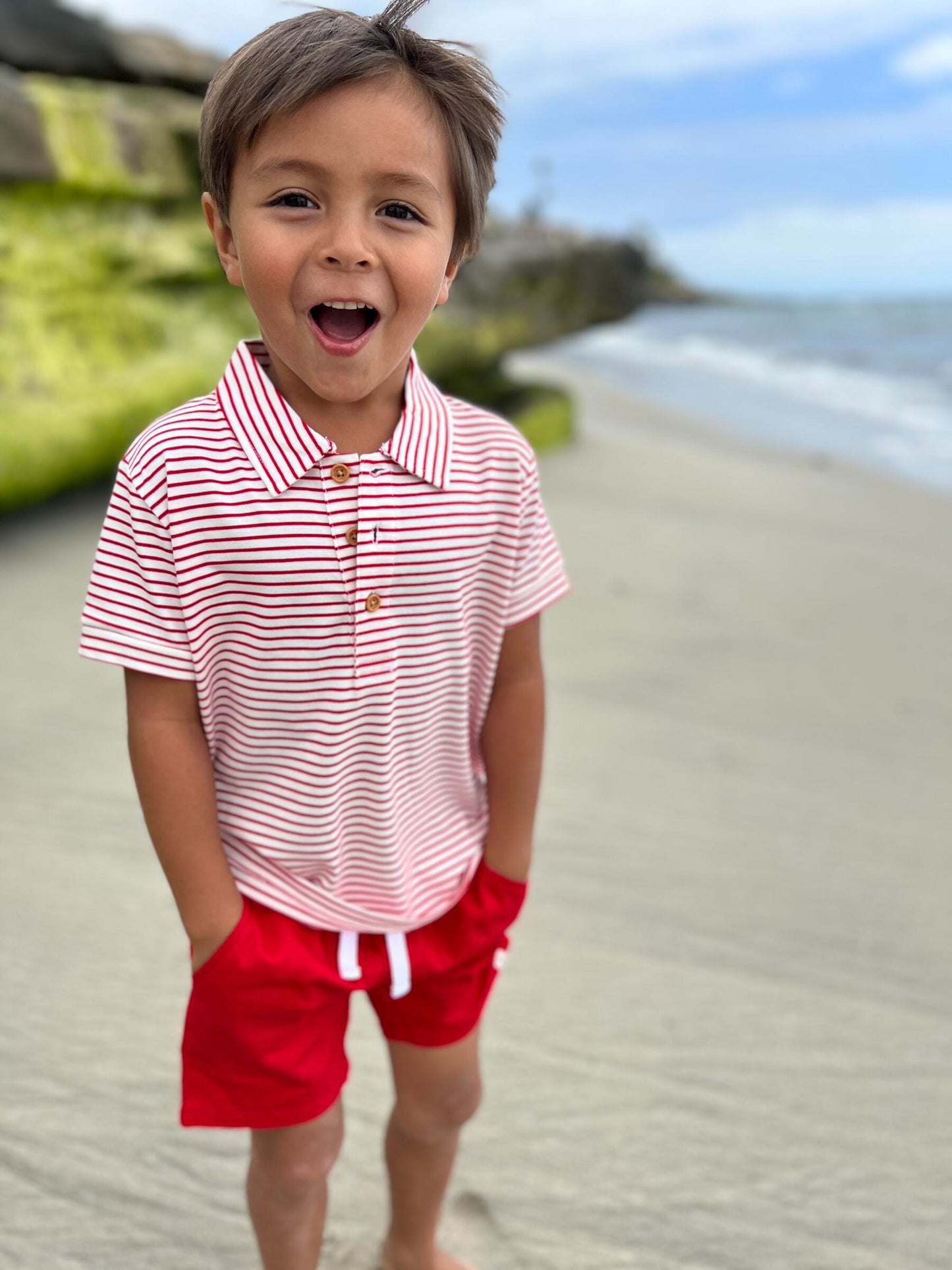 Red/White Polo