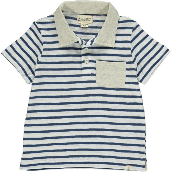NAVY/WHITE POLO