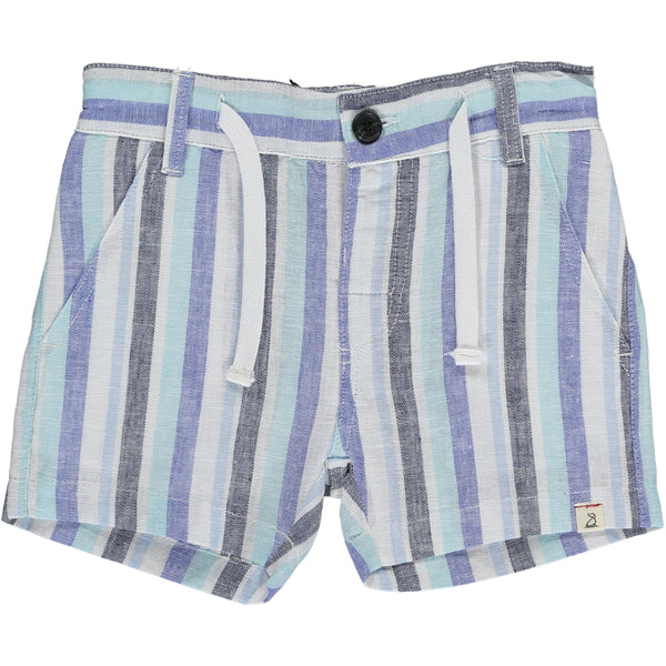 Blue striped shorts