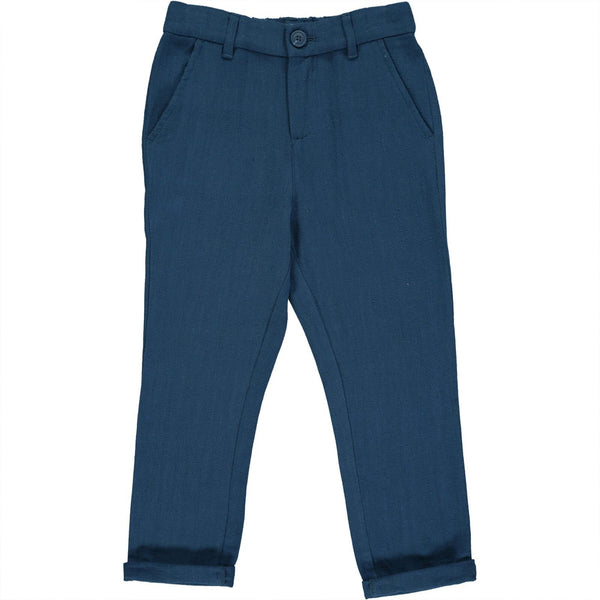 BLUE WOVEN PANTS CHARLES