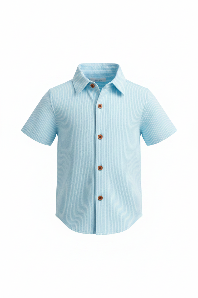 Aqua/White Stripe