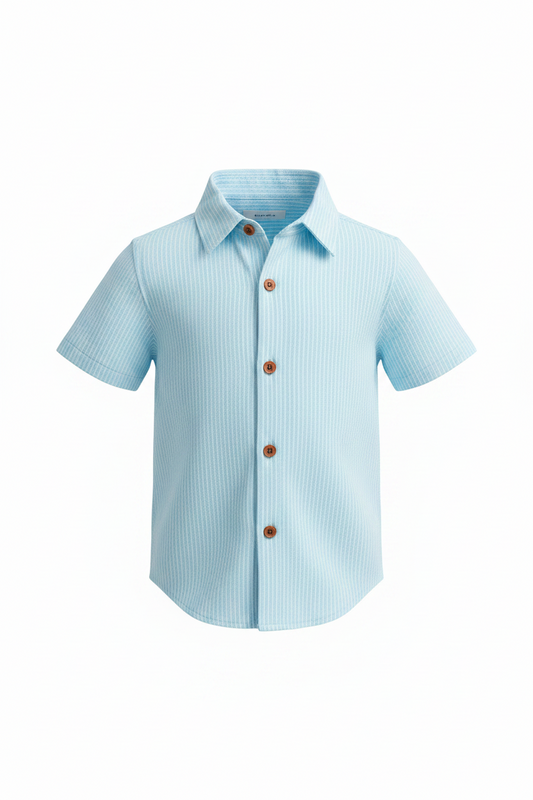 Aqua/White Stripe