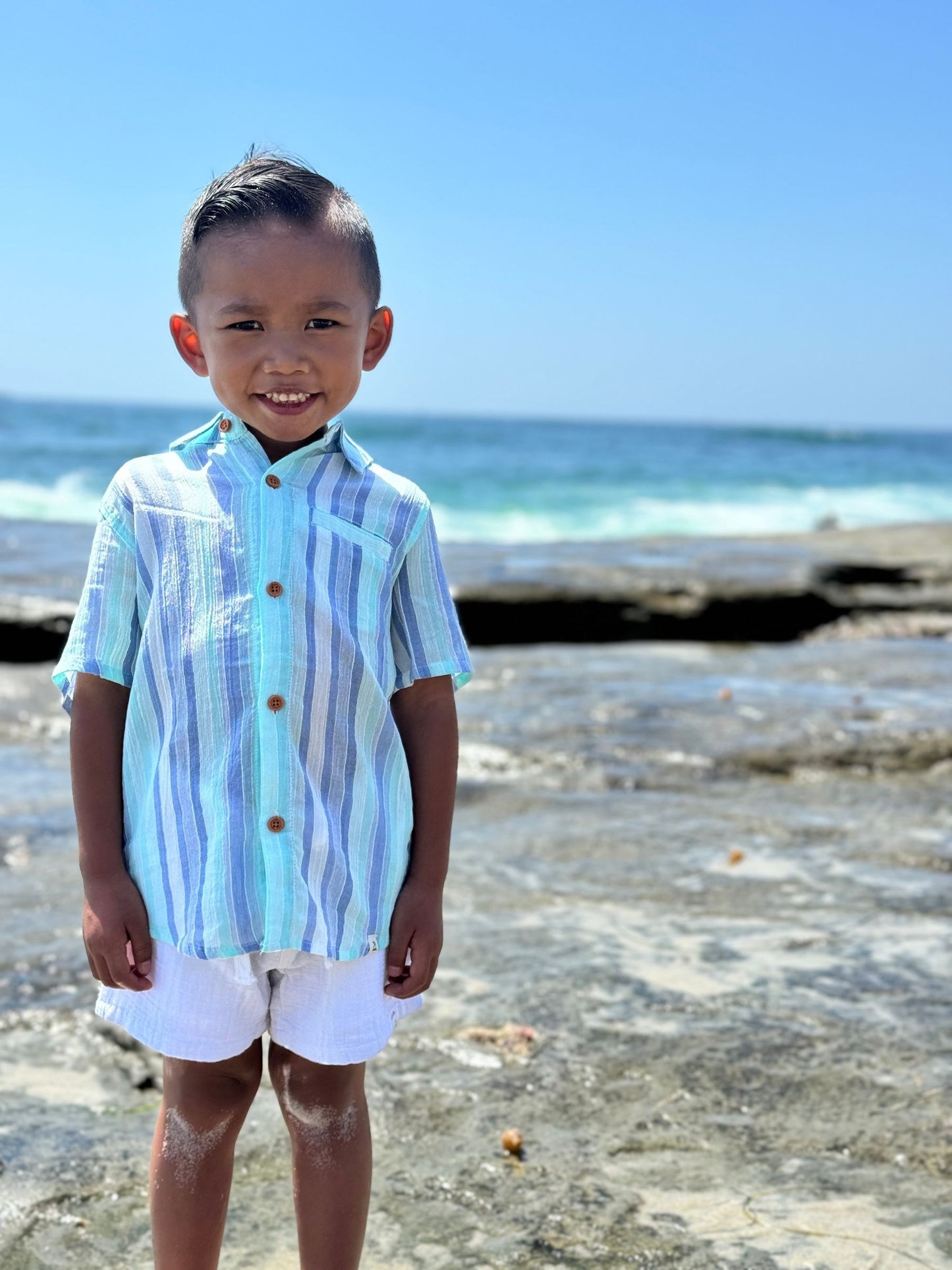 Blue/Seafoam Stripe