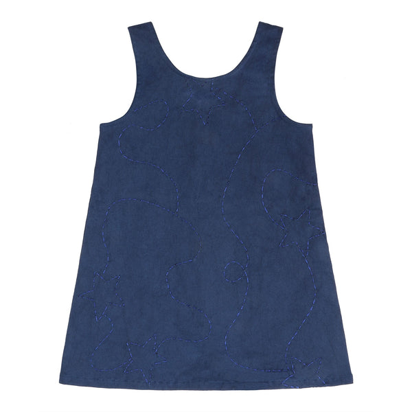Navy Twinkle Stars Denim Dress