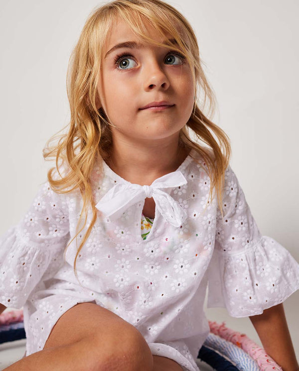 Kaftan Batista bordado blanco