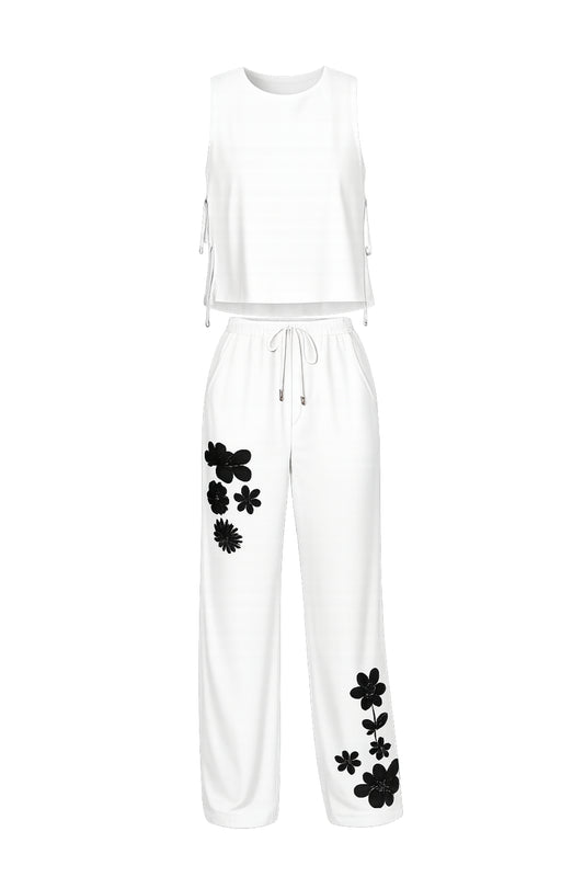 Petalia Set W Black Flowers