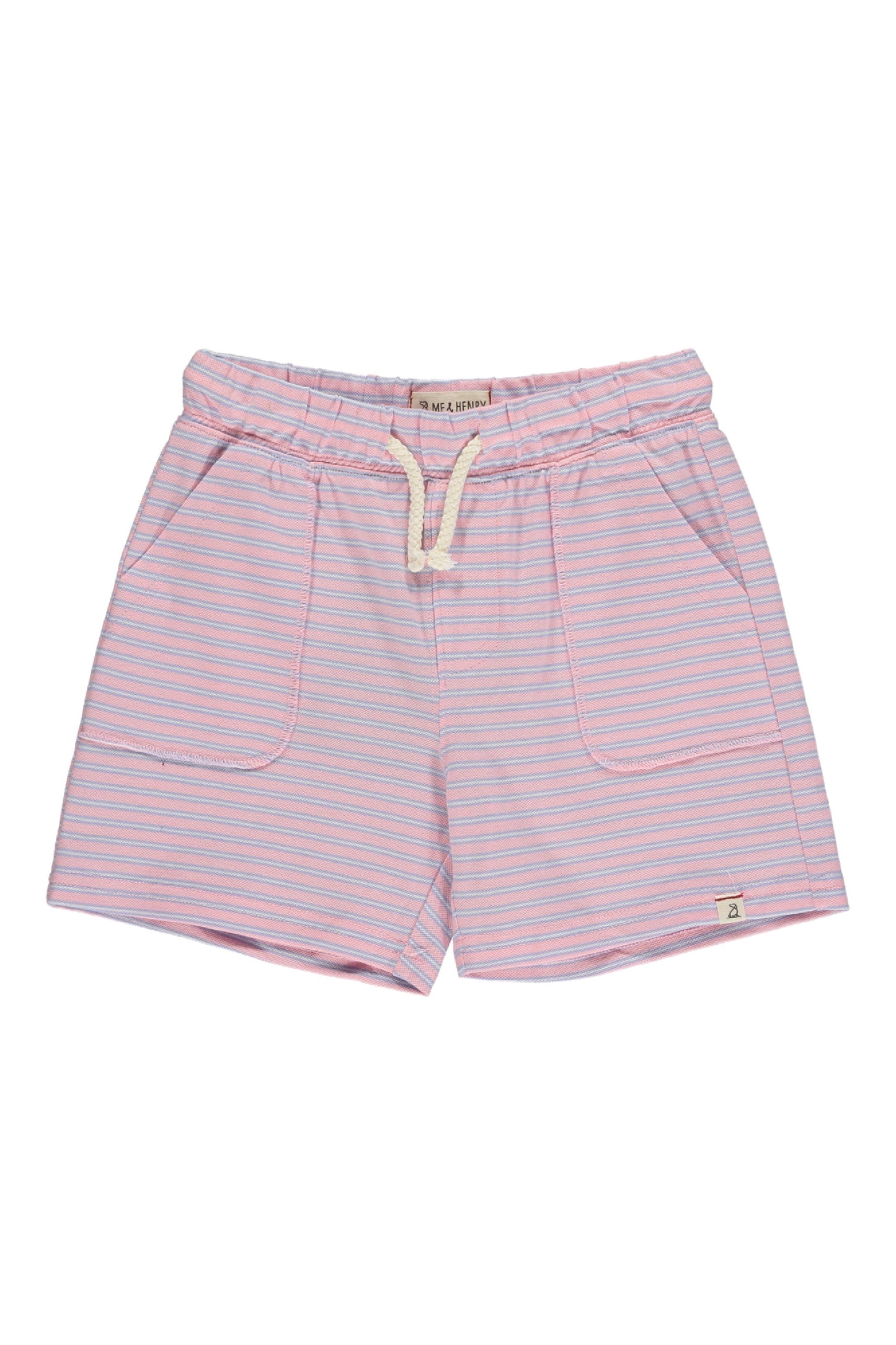 Pink/Lilac Stripe Pique Shorts