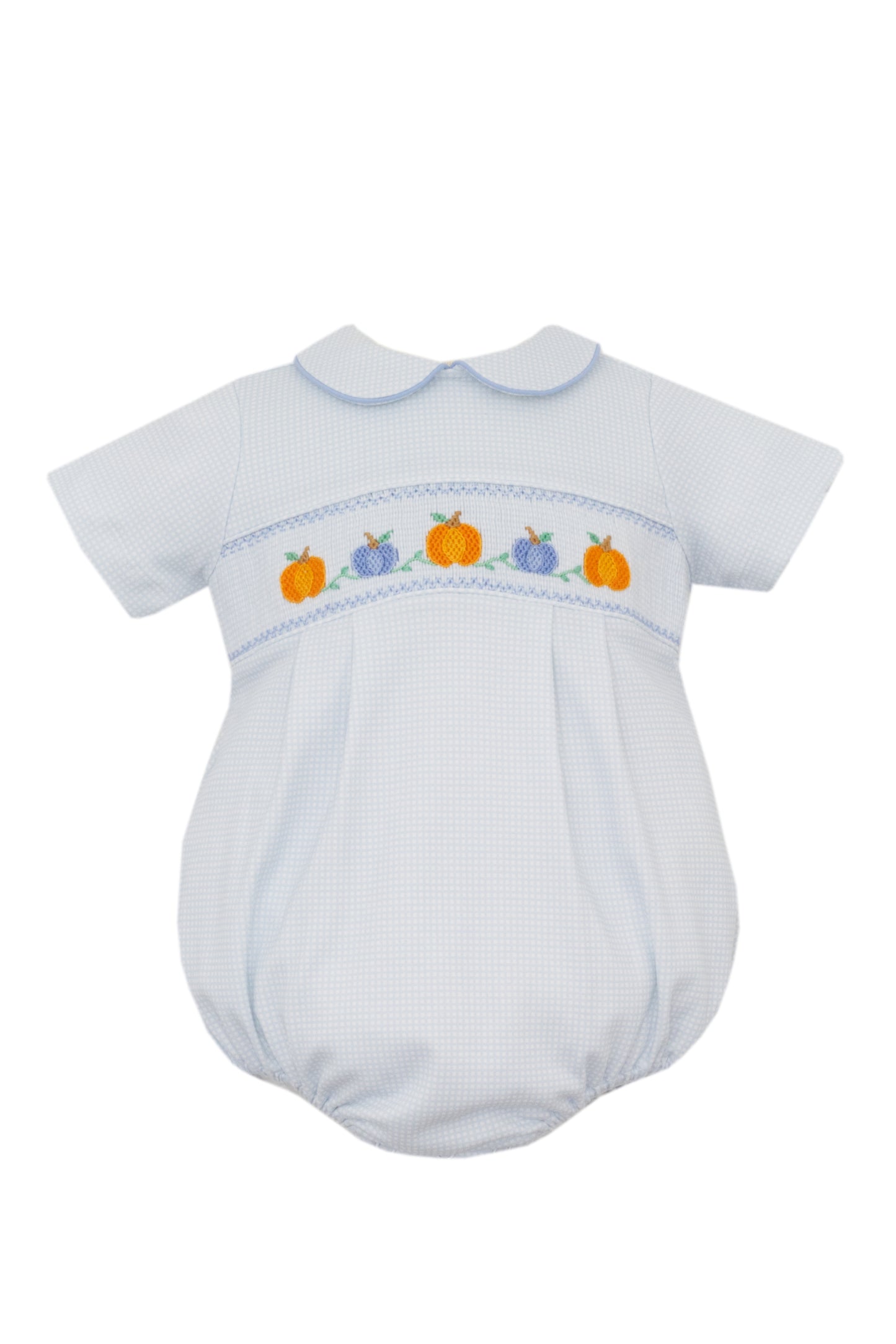 Pumpkins Girl's - LT.Blue Knit Check Boy's Bubble