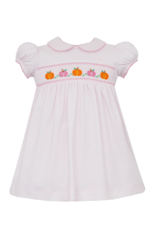 Pumpkins Girl's - Pink Knit Check Dress