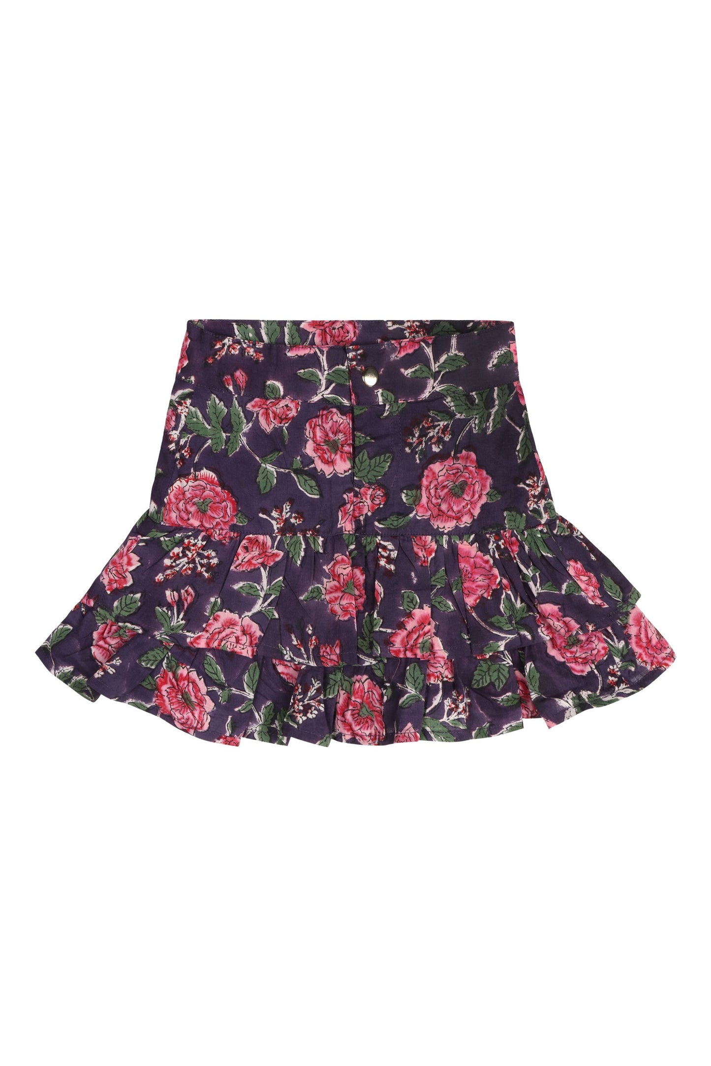 Purple Floral Skort